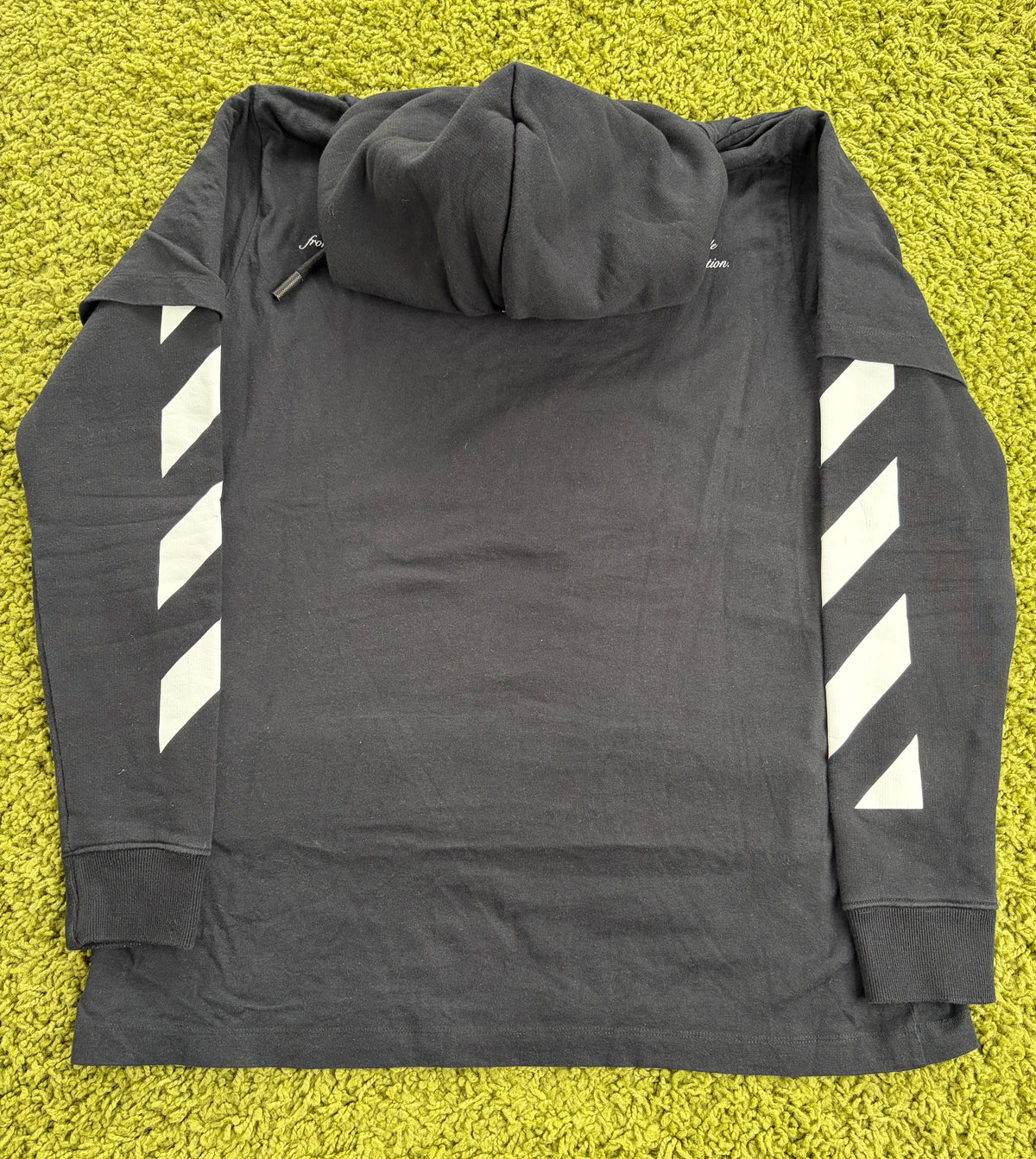 Felpa Off-White Nera Diag Bernini Multicolor XS