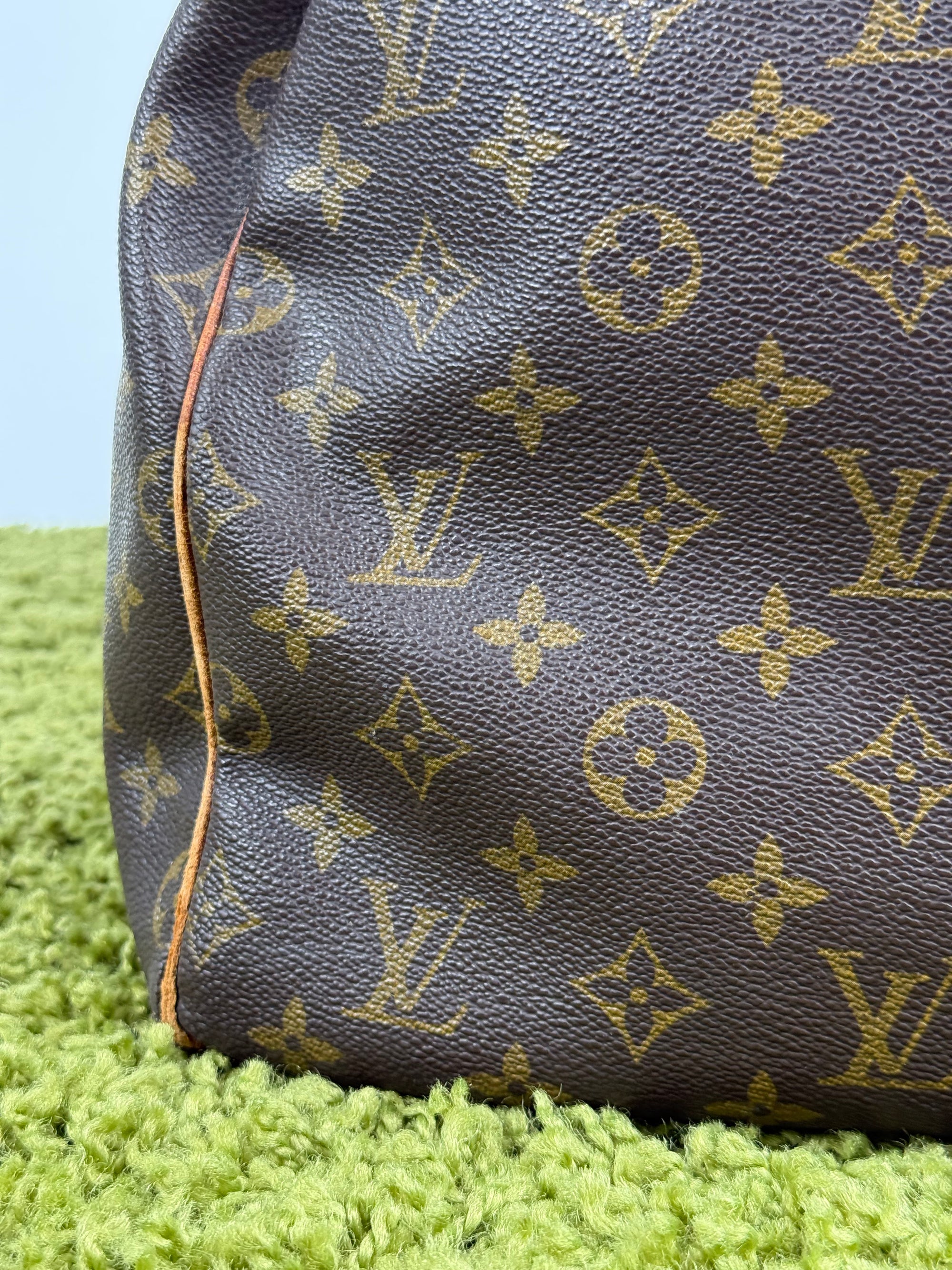 Borsone Keepall Louis Vuitton 55 vintage Marrone