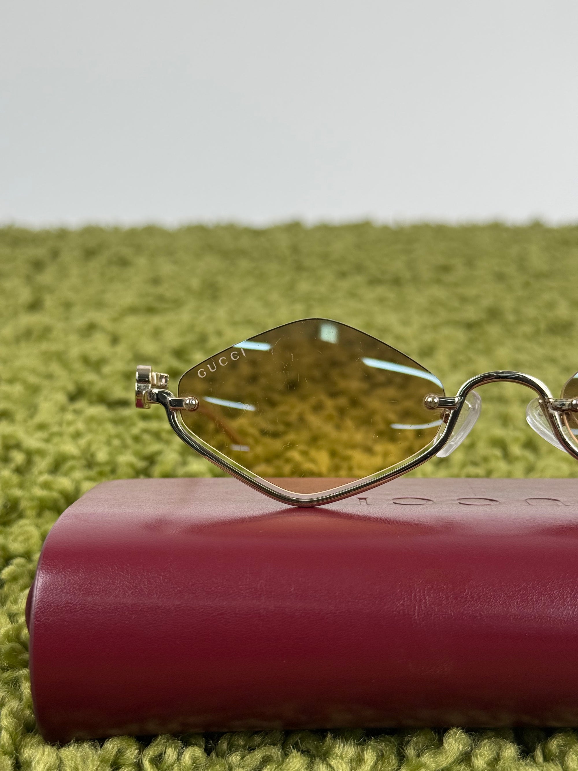 Occhiali Gucci con lenti geometriche