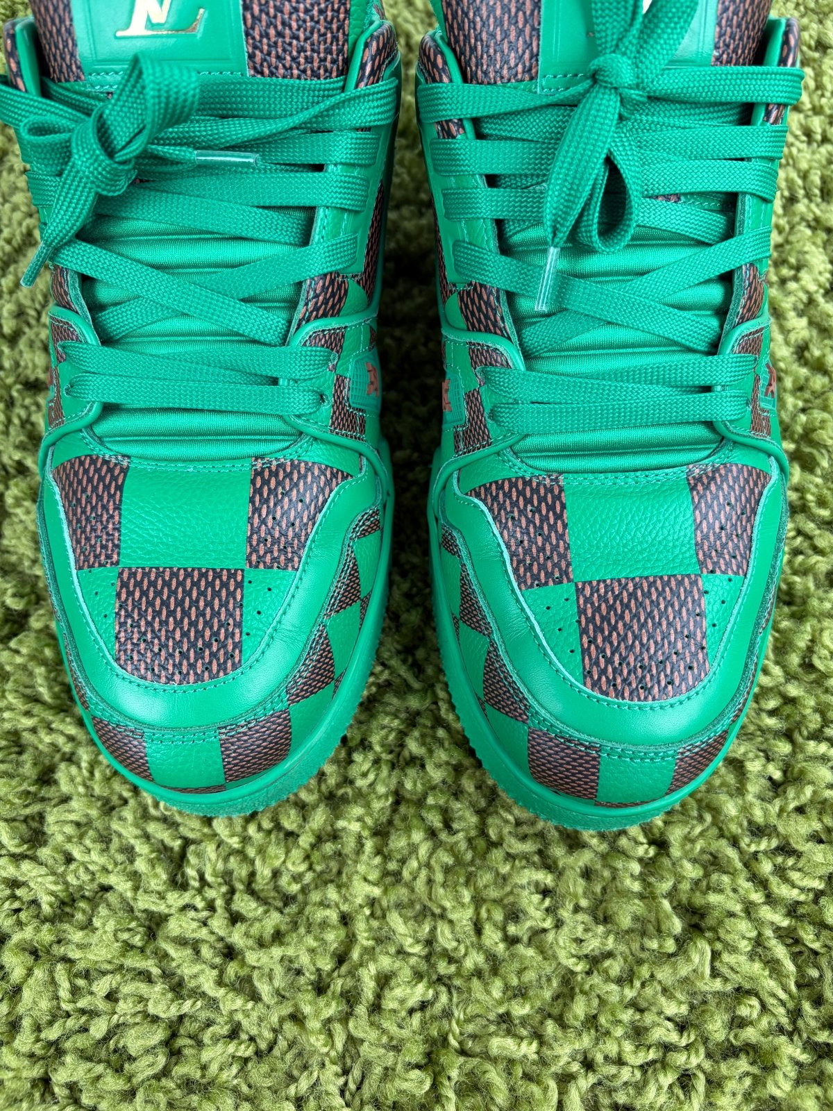 Louis Vuitton Trainer Verde 6 - Second Hand Di Fiore