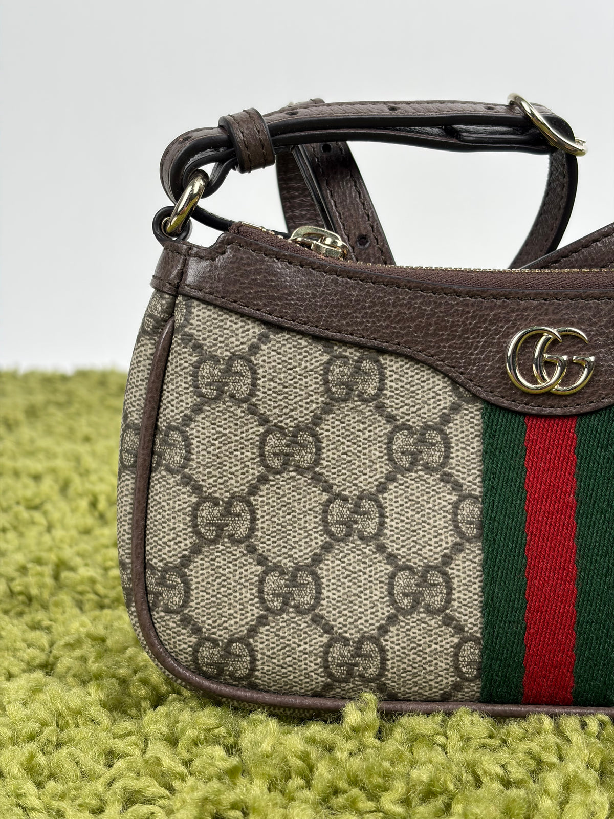 Borsa a spalla Ophidia Gucci Beige