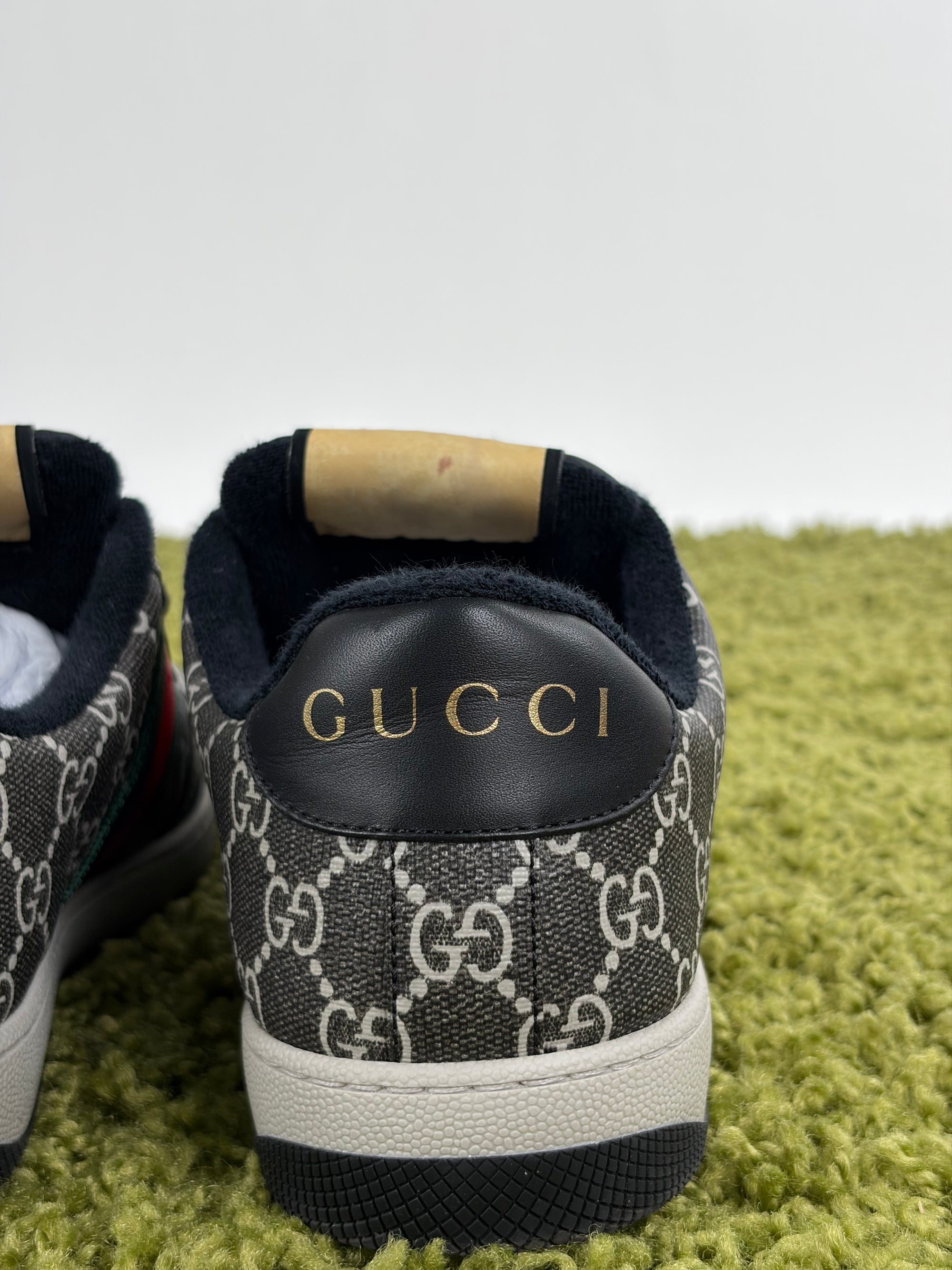 Gucci Ace Size 6.5=40.5 calza 41 nere verdi e rosse