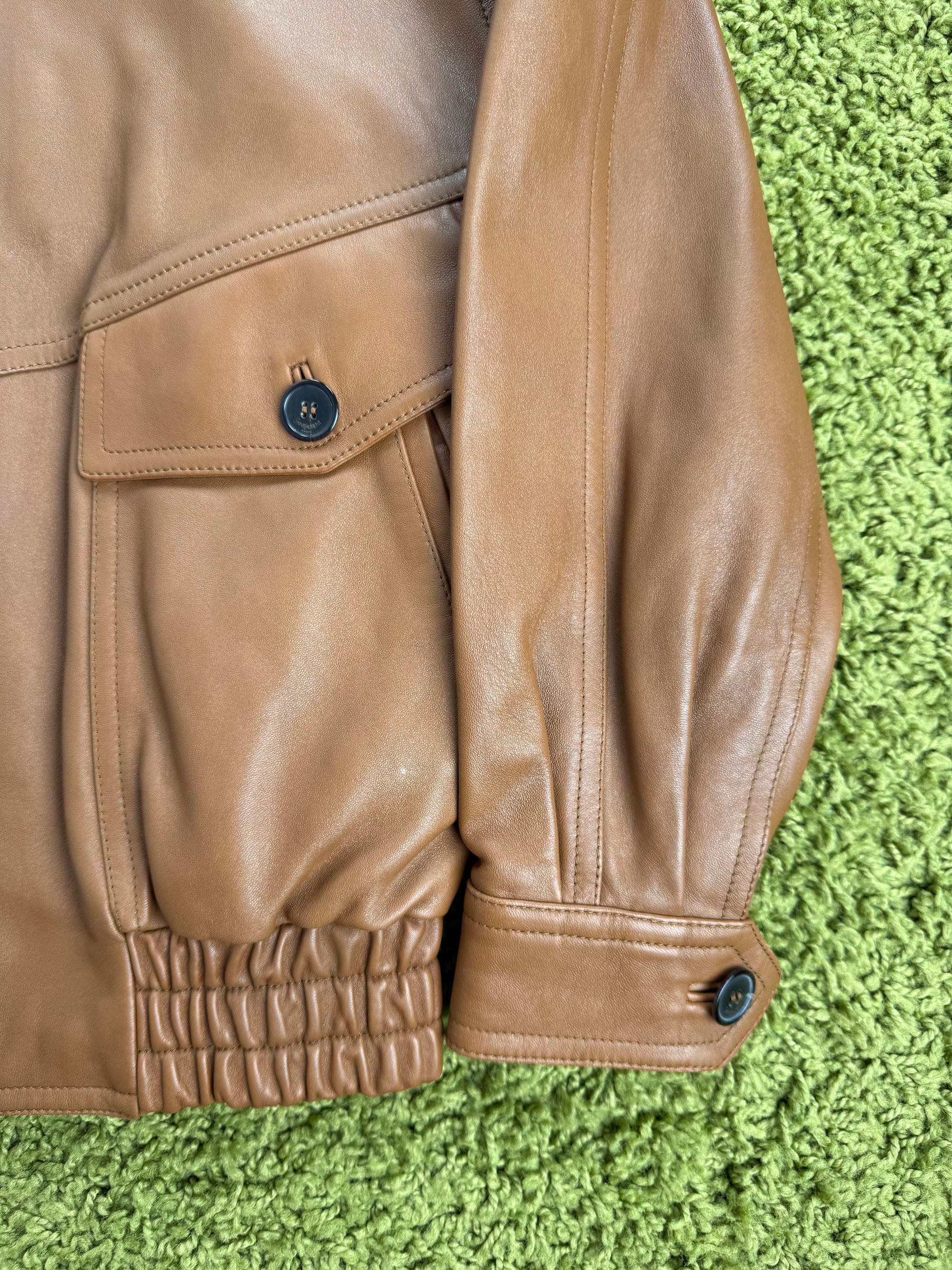 Giubbotto Saint Laurent in Pelle Marrone 160/84Y