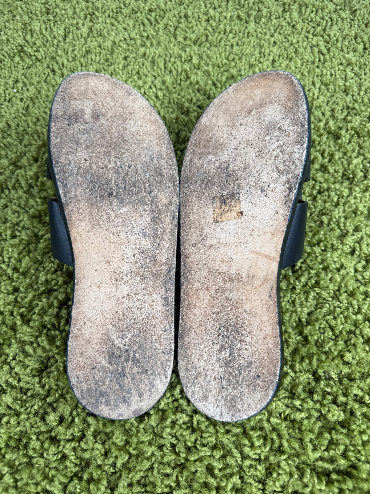 Ciabatta Hermès Nero 43.5