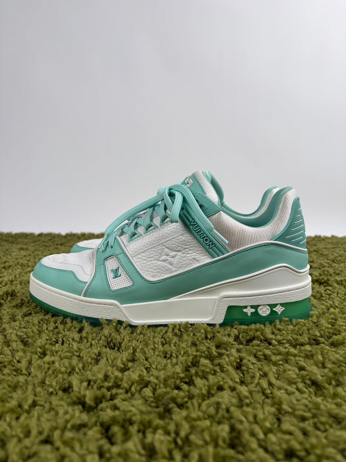 Louis Vuitton Trainer Verde Acqua 7.5