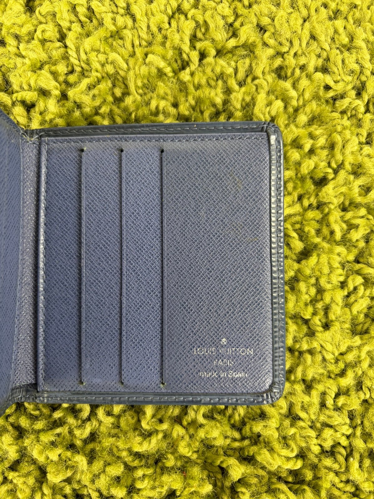 Portafoglio Louis vuitton in pelle Epi multiple blu - Second Hand Di Fiore