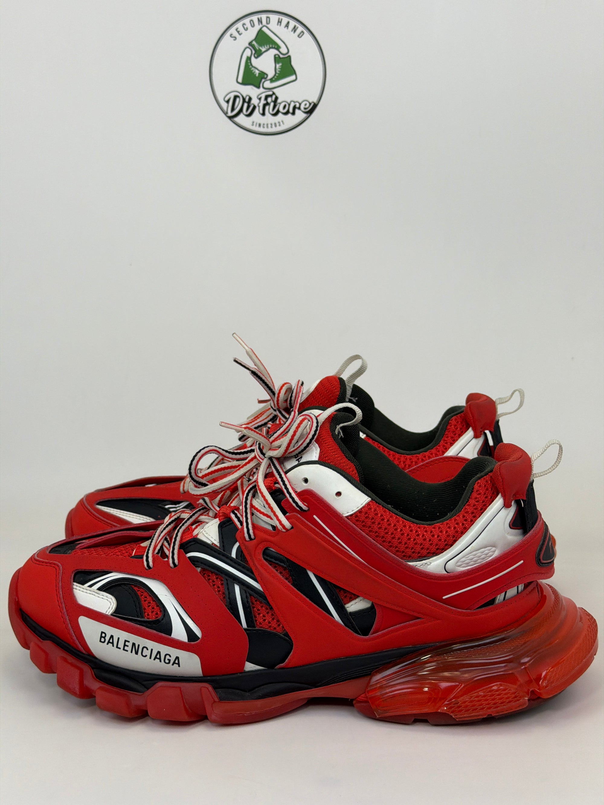 Balenciaga Track Size 44 rossa bianca e nera
