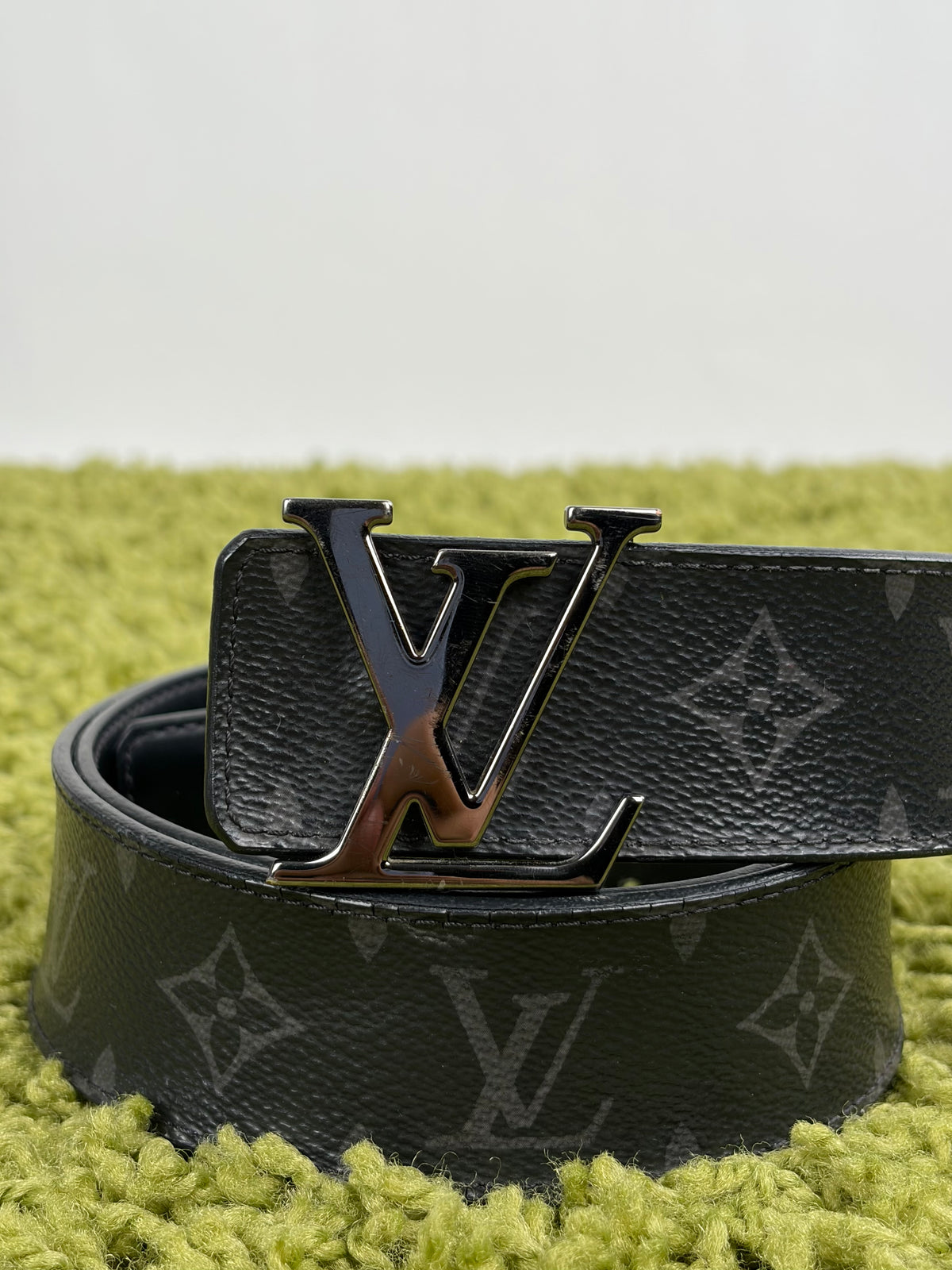 Cintura Louis Vuitton Nero Reversibile 95/38 110cm