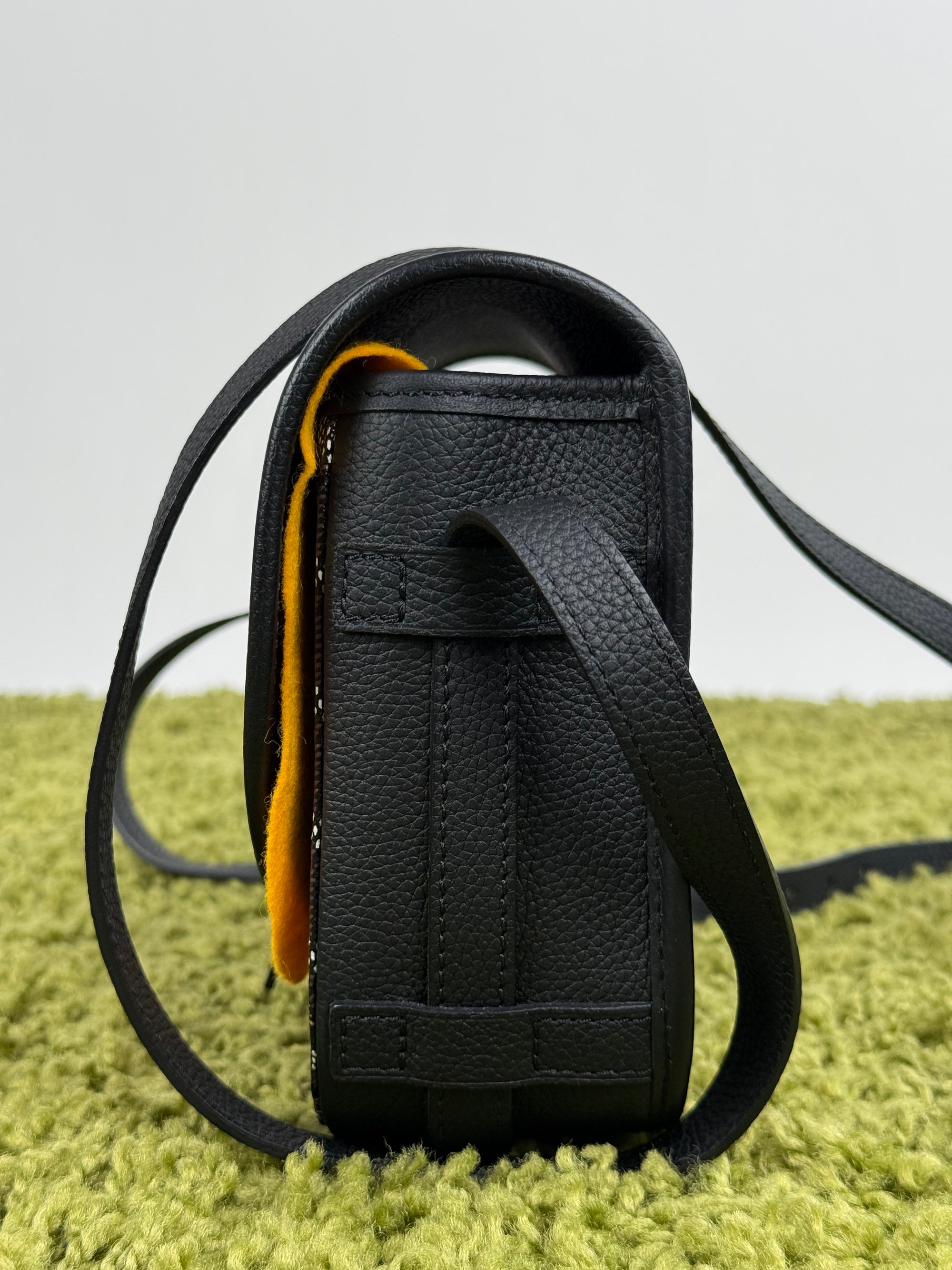 Goyard Borsa a tracolla Belvedère PM in tela Goyardine Nero
