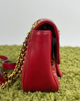 Borsa Pearly Marmont Flap a tracolla Gucci Rossa