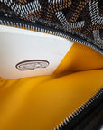 Pochette Goyard Jouvence MM in tela Goyardine Nera