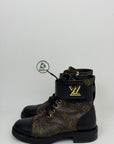 stivale Louis Vuitton Wonderland Size 36.5 Marrone e nero