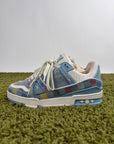 Louis Vuitton Trainer in Denim azzurra 6
