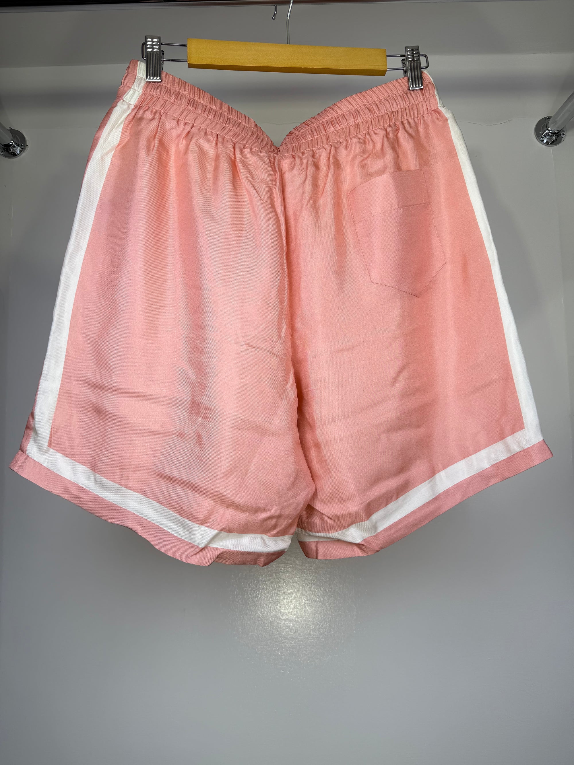 Pantalone corto Casablanca Size XL rosa e bianco