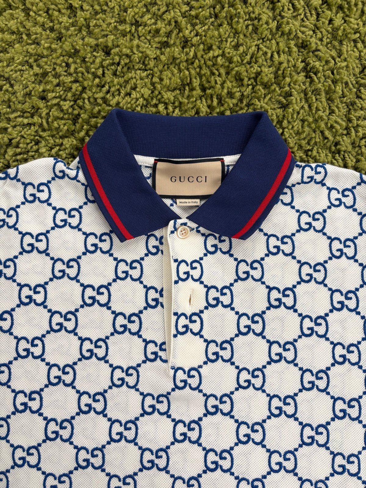 Polo in piquet Gucci Bianca Multicolor XXL - Second Hand Di Fiore