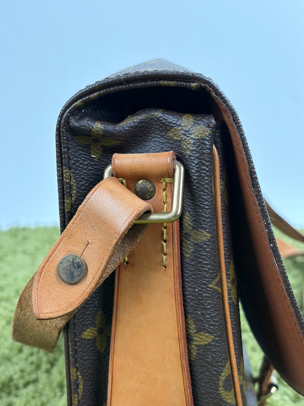 Borsa a tracolla Louis Vuitton Cartouchière Marrone
