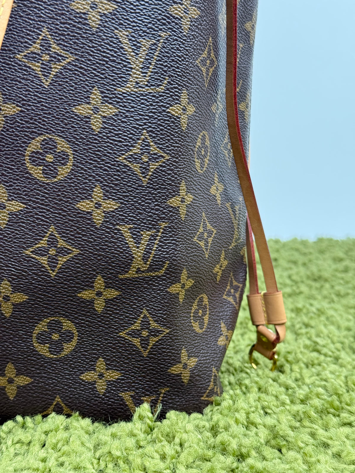 Borsa Neverfull Louis Vuitton MM Marrone