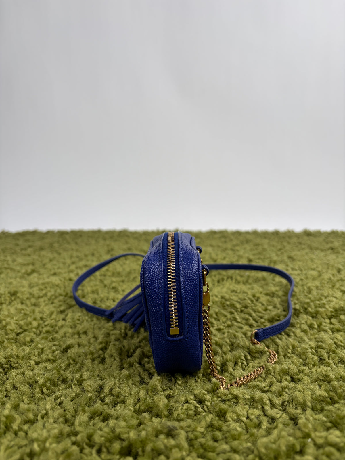 Borsa a spalla Saint Laurent Baby LoubBlu