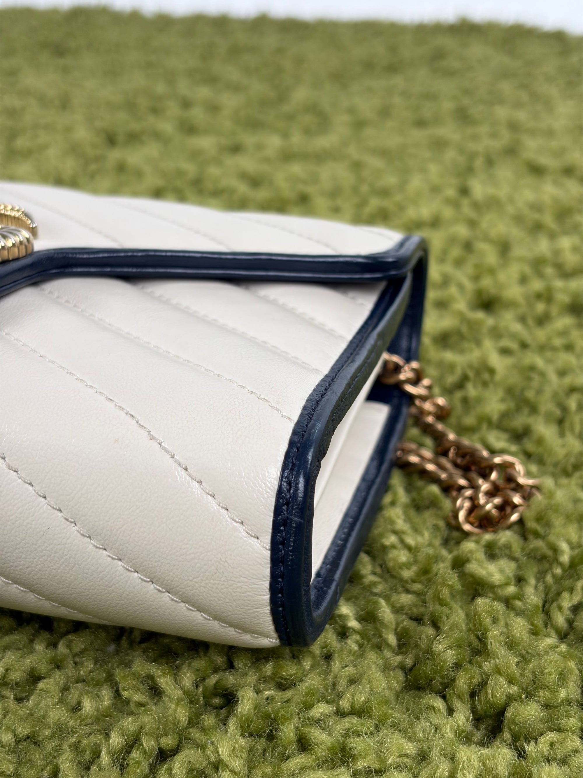 Borsa Gucci panna e blu