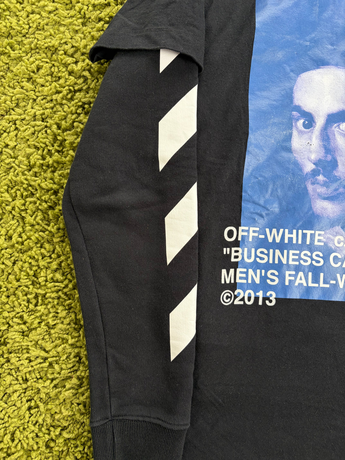 Felpa Off-White Nera Diag Bernini Multicolor XS