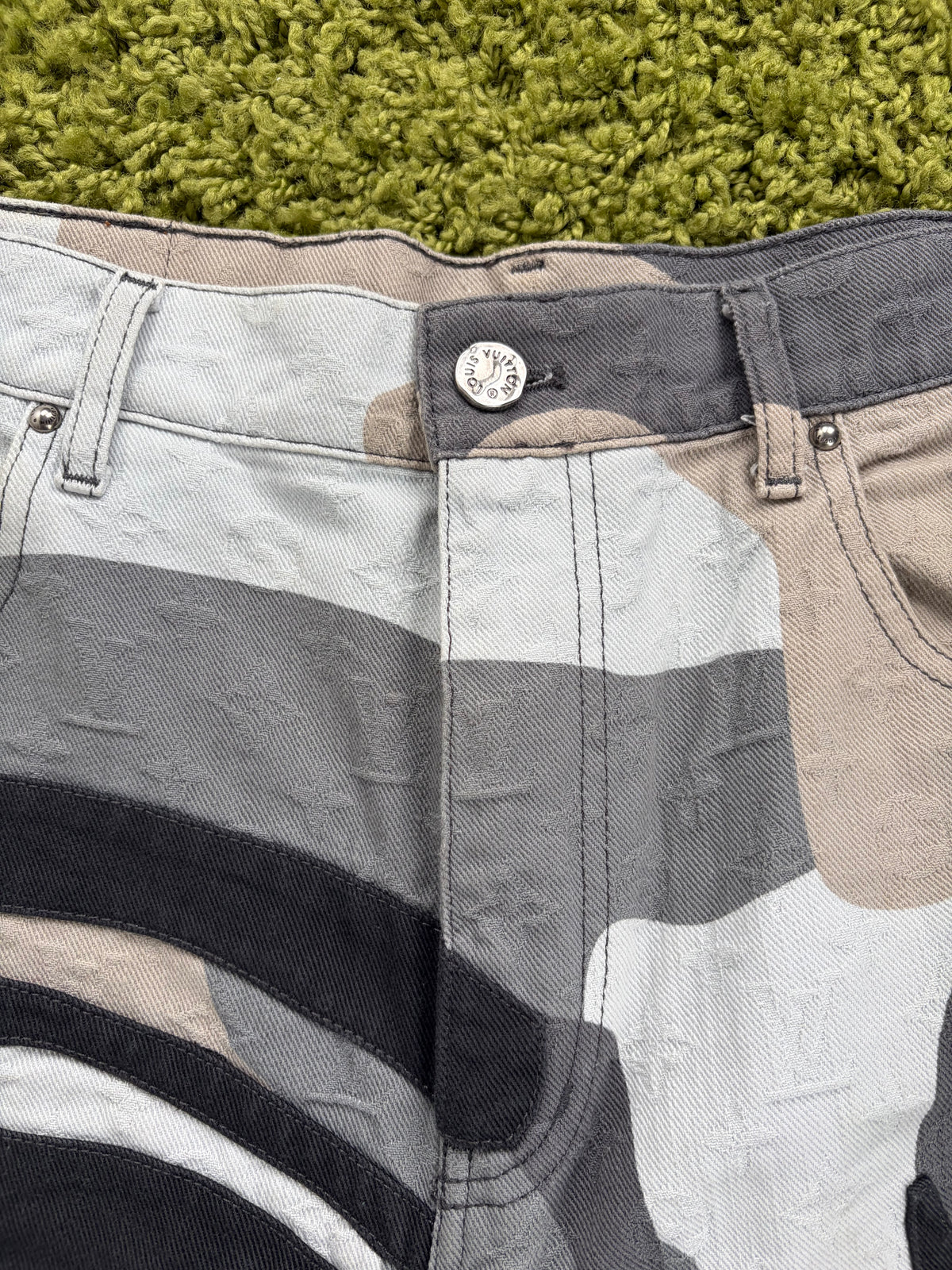 Jeans Louis Vuitton X KidSuper Patchwork Portrait Multicolor 32
