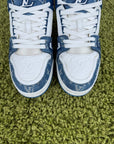 Louis Vuitton Trainer in denim Blu 8