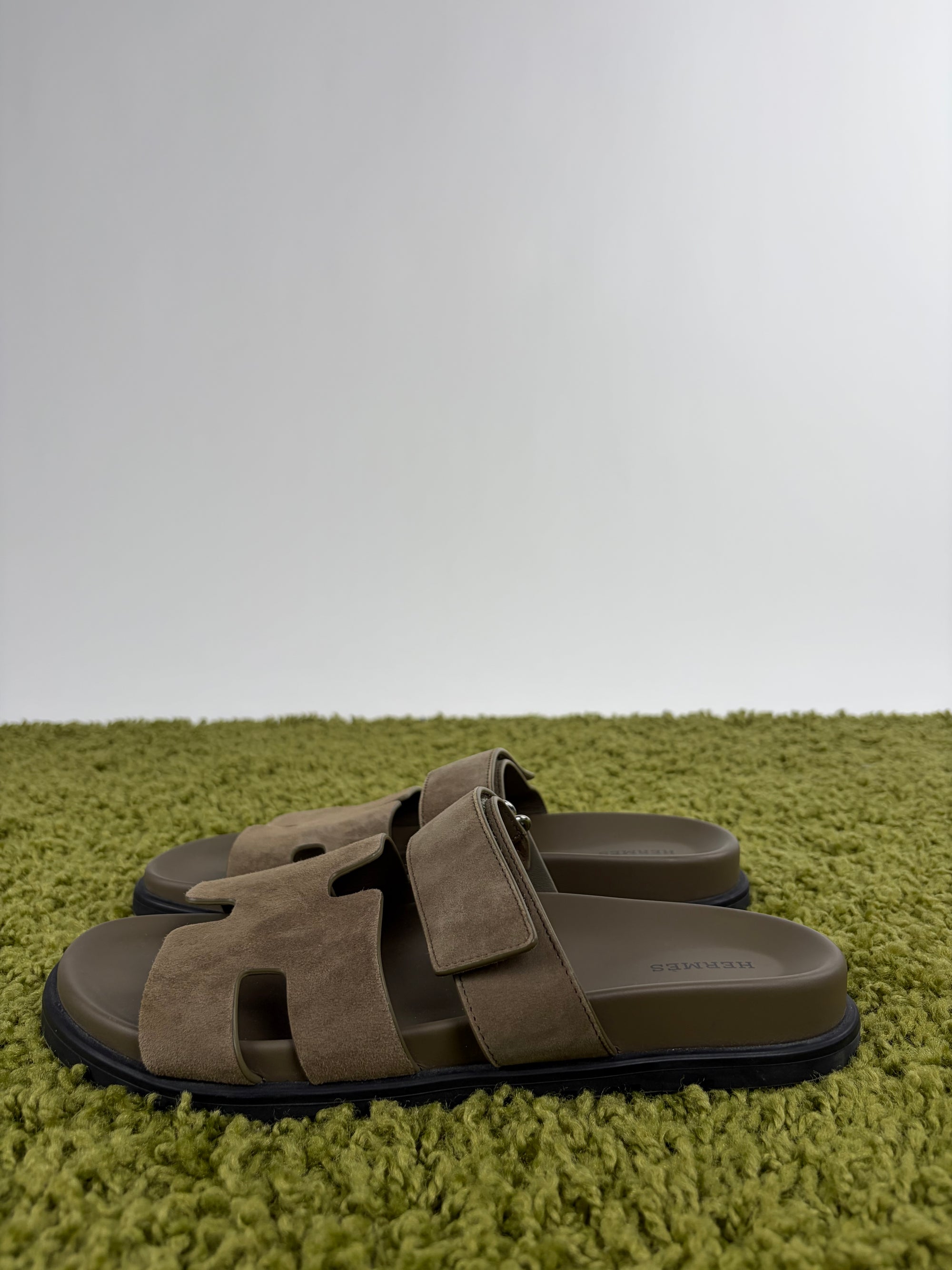 Sandali Hermes Chypre Size 41 verde scuro