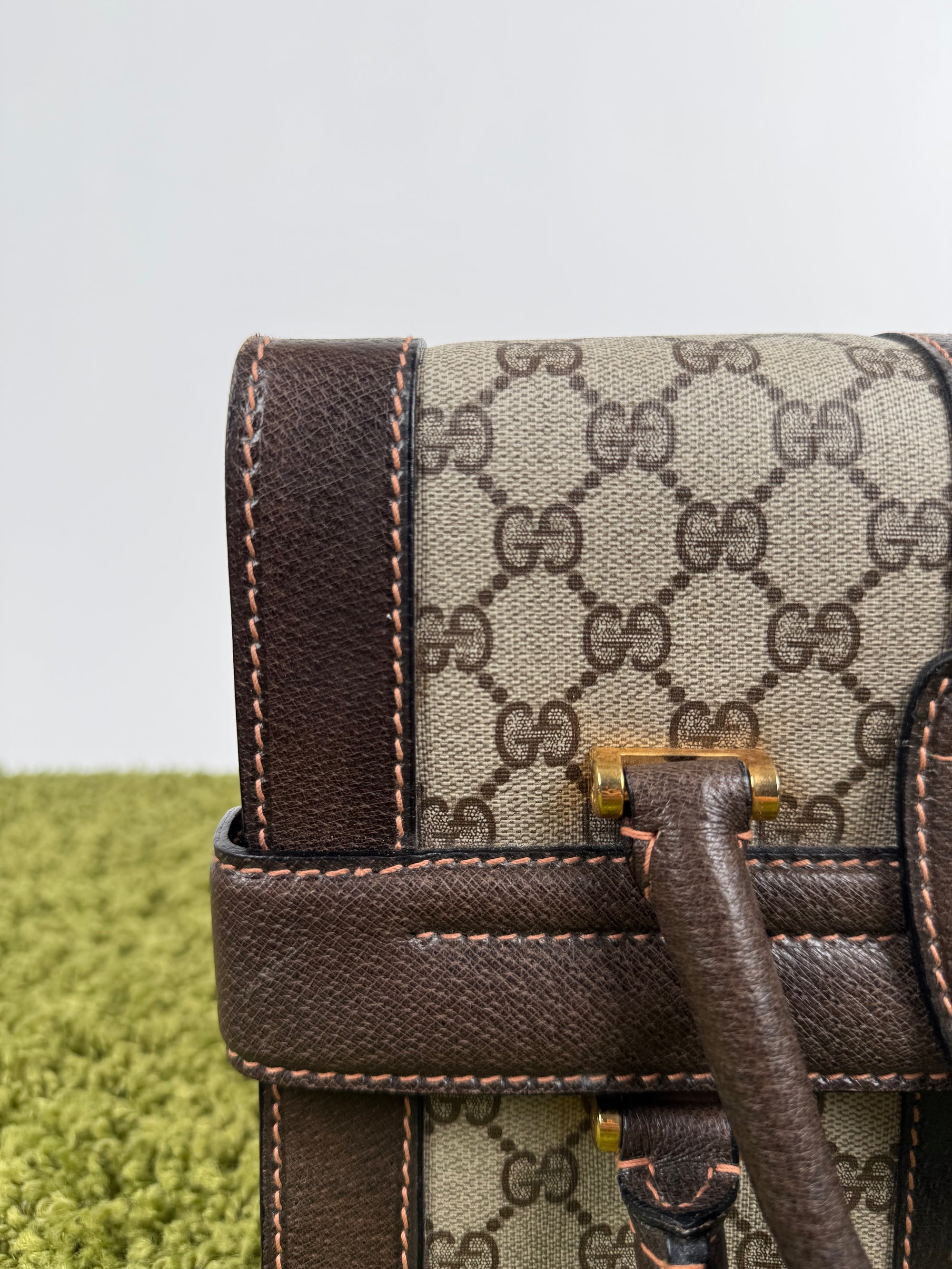 Gucci Savoy Borsa rigida in tela Monogram