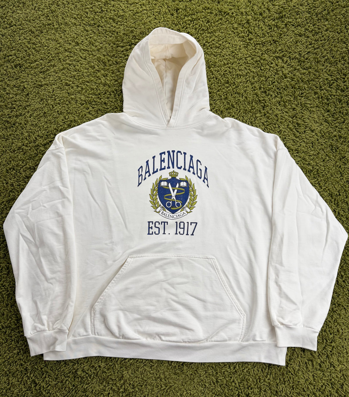 Felpa Balenciaga College Bianca 3