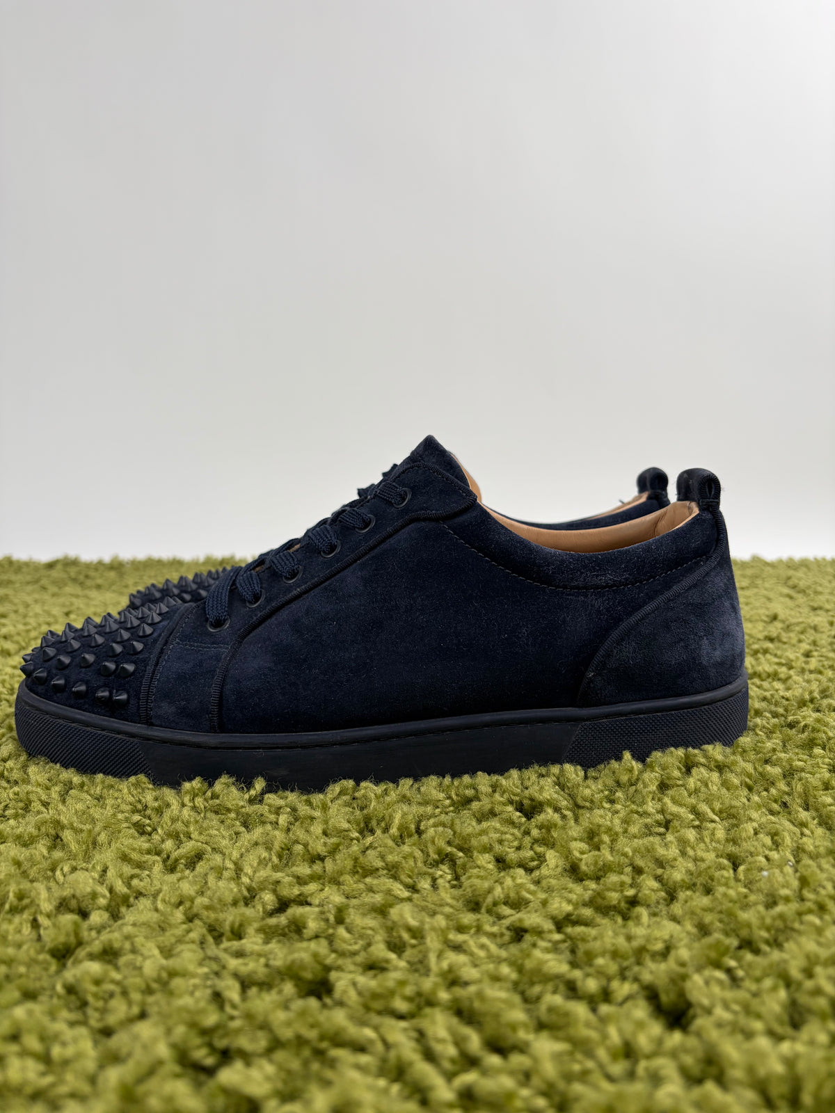 Christian Louboutin Spikes Low Blu 45