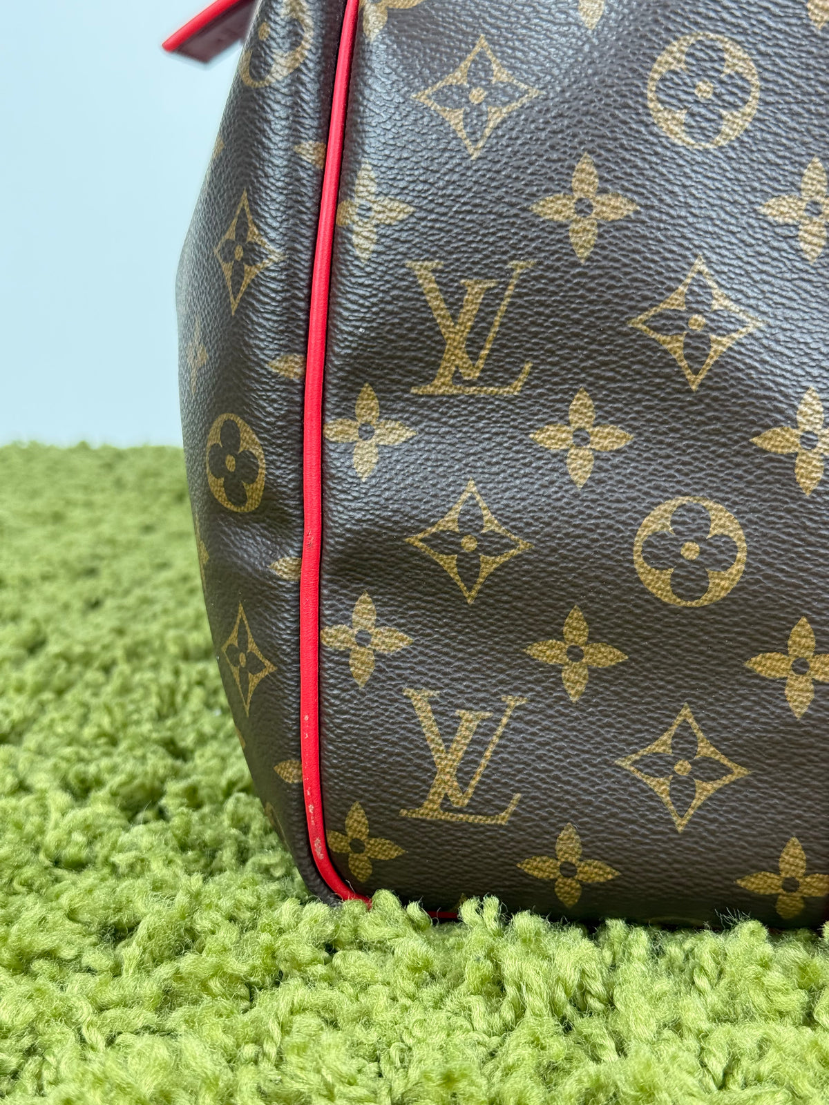 Keepall Bandoulière 45 Louis Vuitton Marrone Rosso
