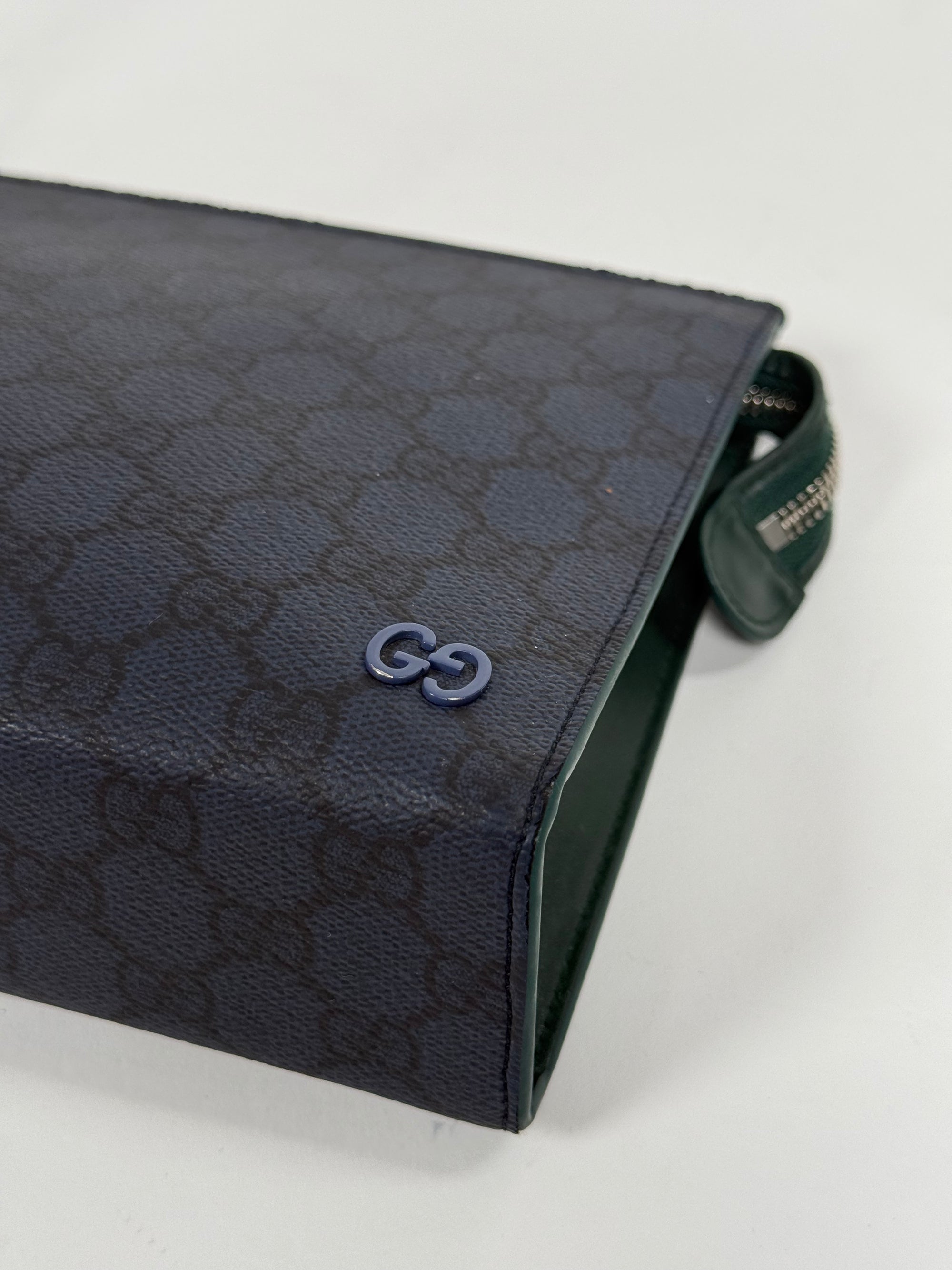 Pochette Gucci blu e verde