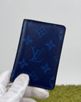 Portacarte Louis Vuitton in pelle Blu