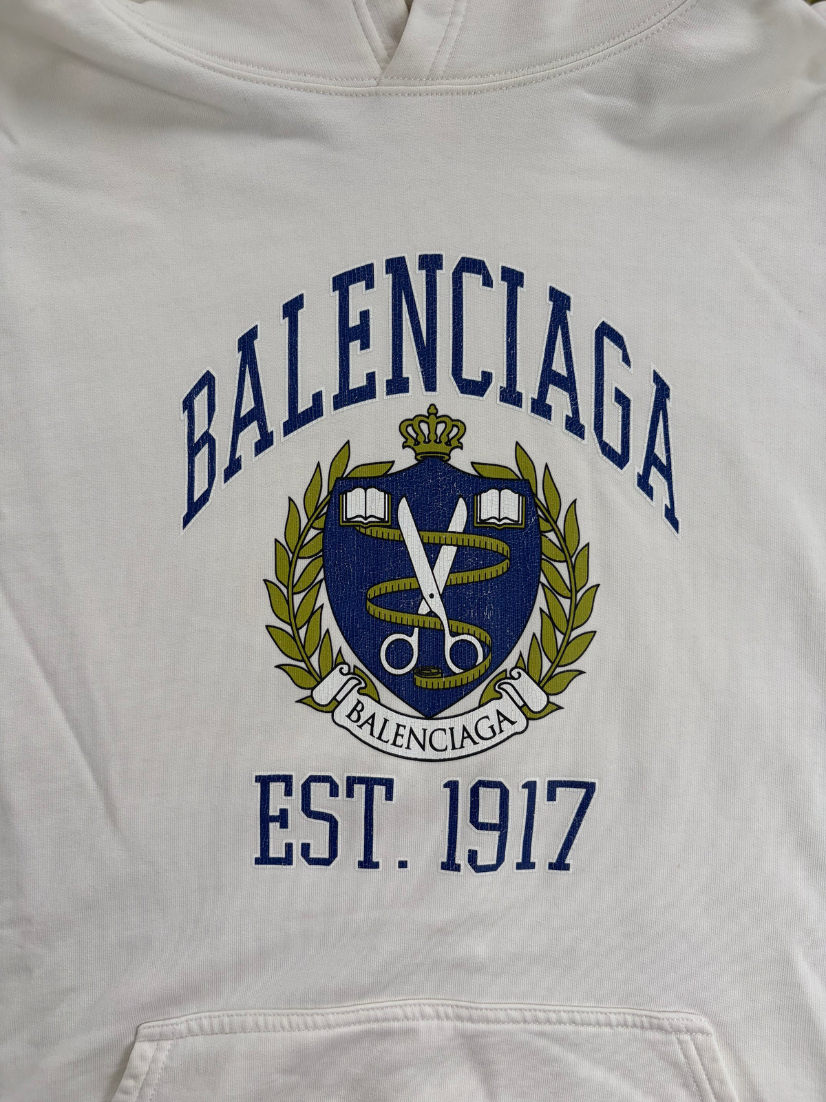 Felpa Balenciaga College Bianca 3