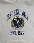 Felpa Balenciaga College Bianca 3