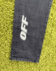 Jeans Off White in Denim Nero 34