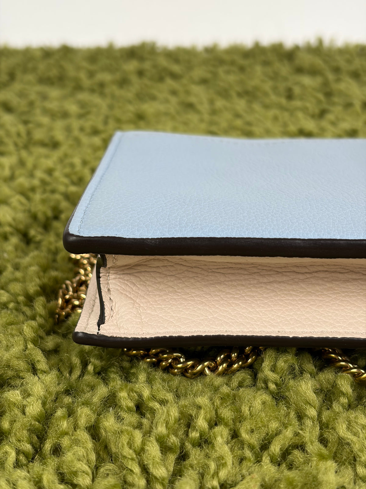 Pochette Louis Vuitton Mylockme Chain Azzurro