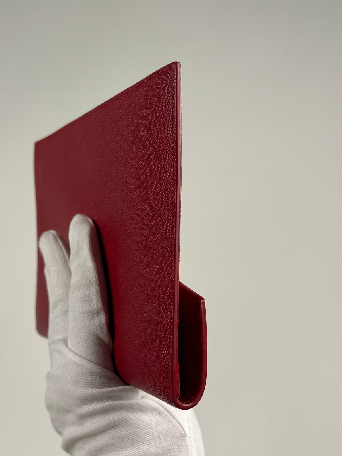 Pochette Yves Saint Laurent Grain de Poudre Uptown Rosso