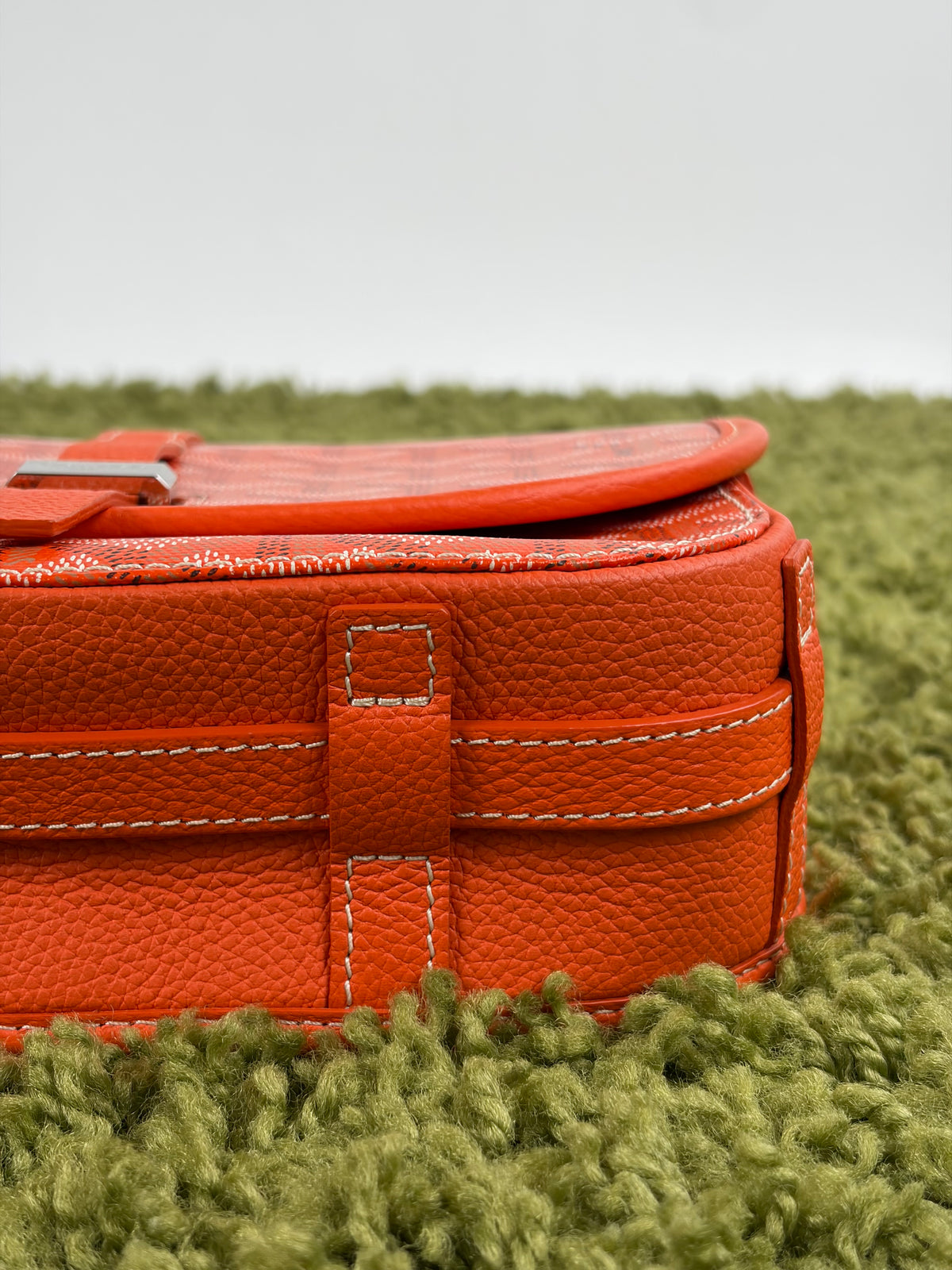 Borsa Goyard Belvedere PM in tela Goyardine Arancione
