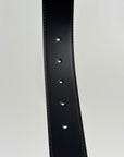 Cintura Ferragamo Double Gancini Nero 110cm