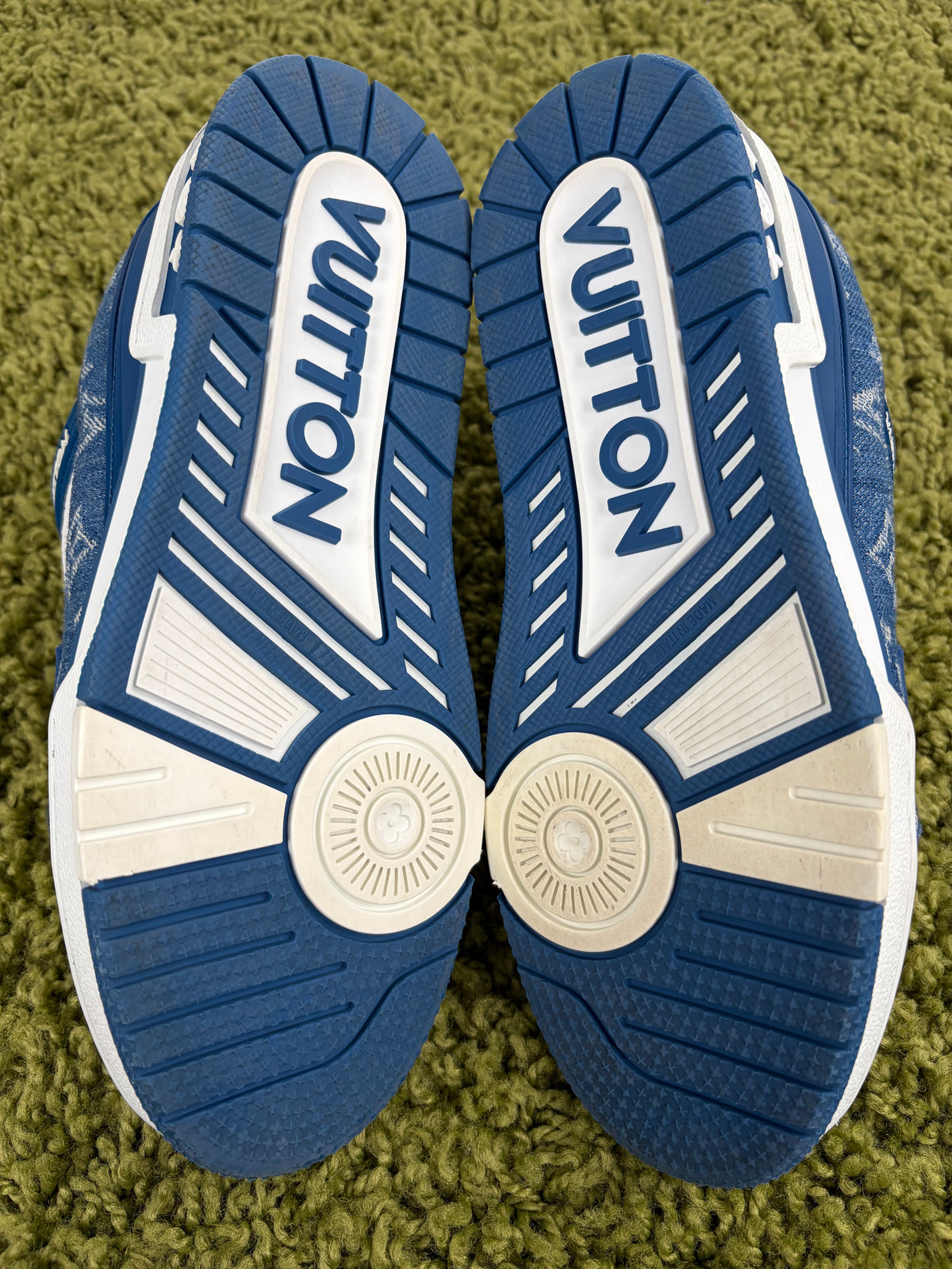 Louis Vuitton Trainer Denim Blu 38