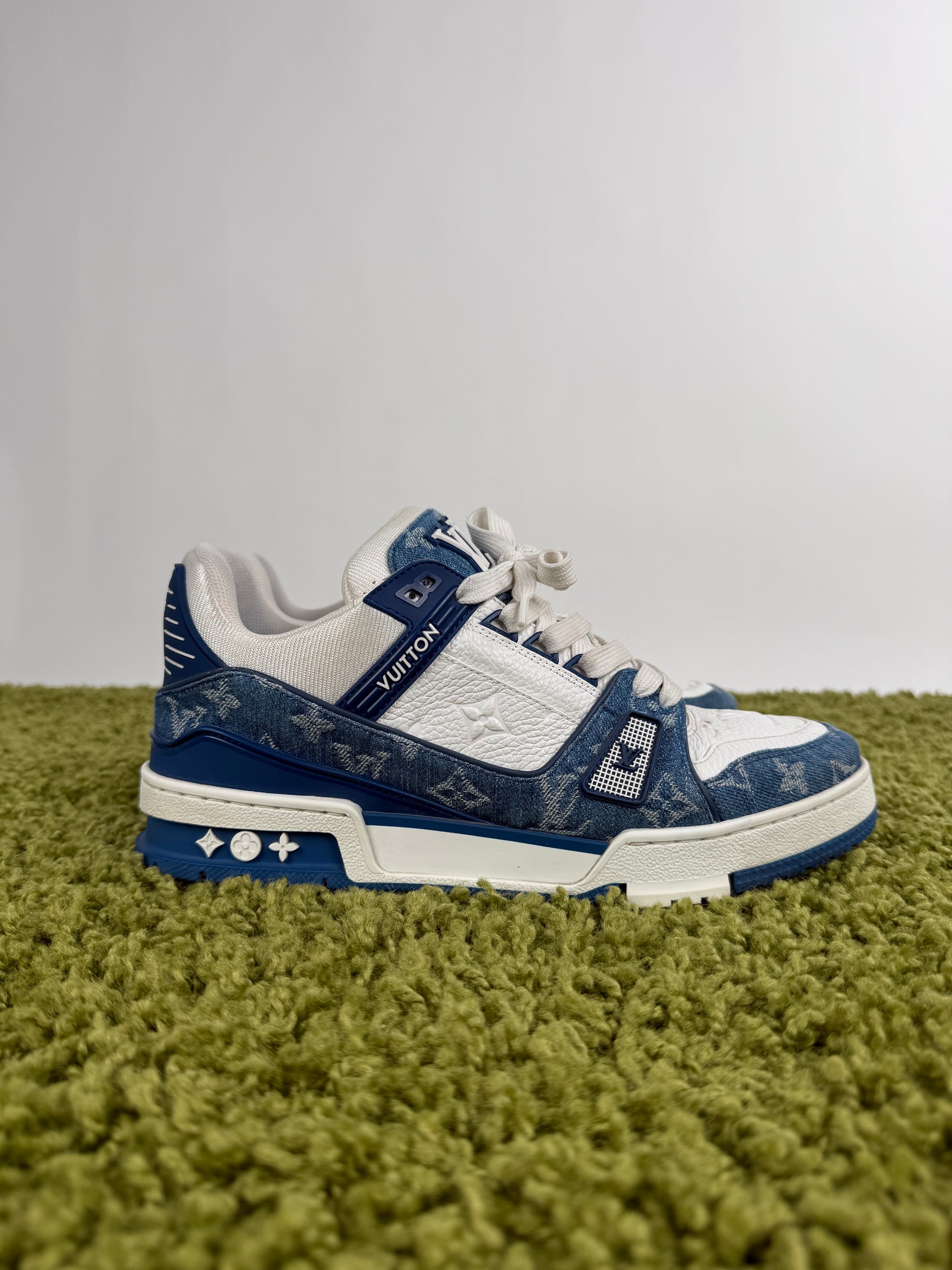 Louis Vuitton In Denim Blu 7.5