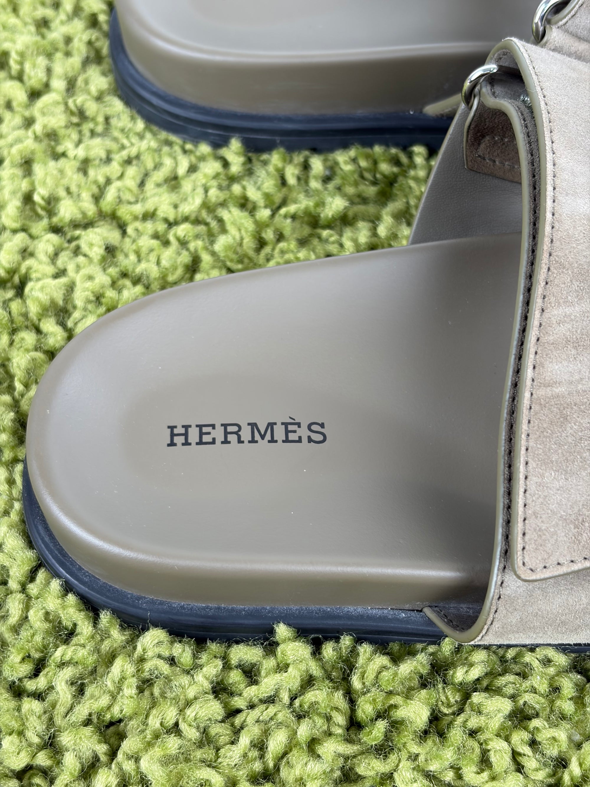 Sandali Hermes Chypre Size 41 verde scuro