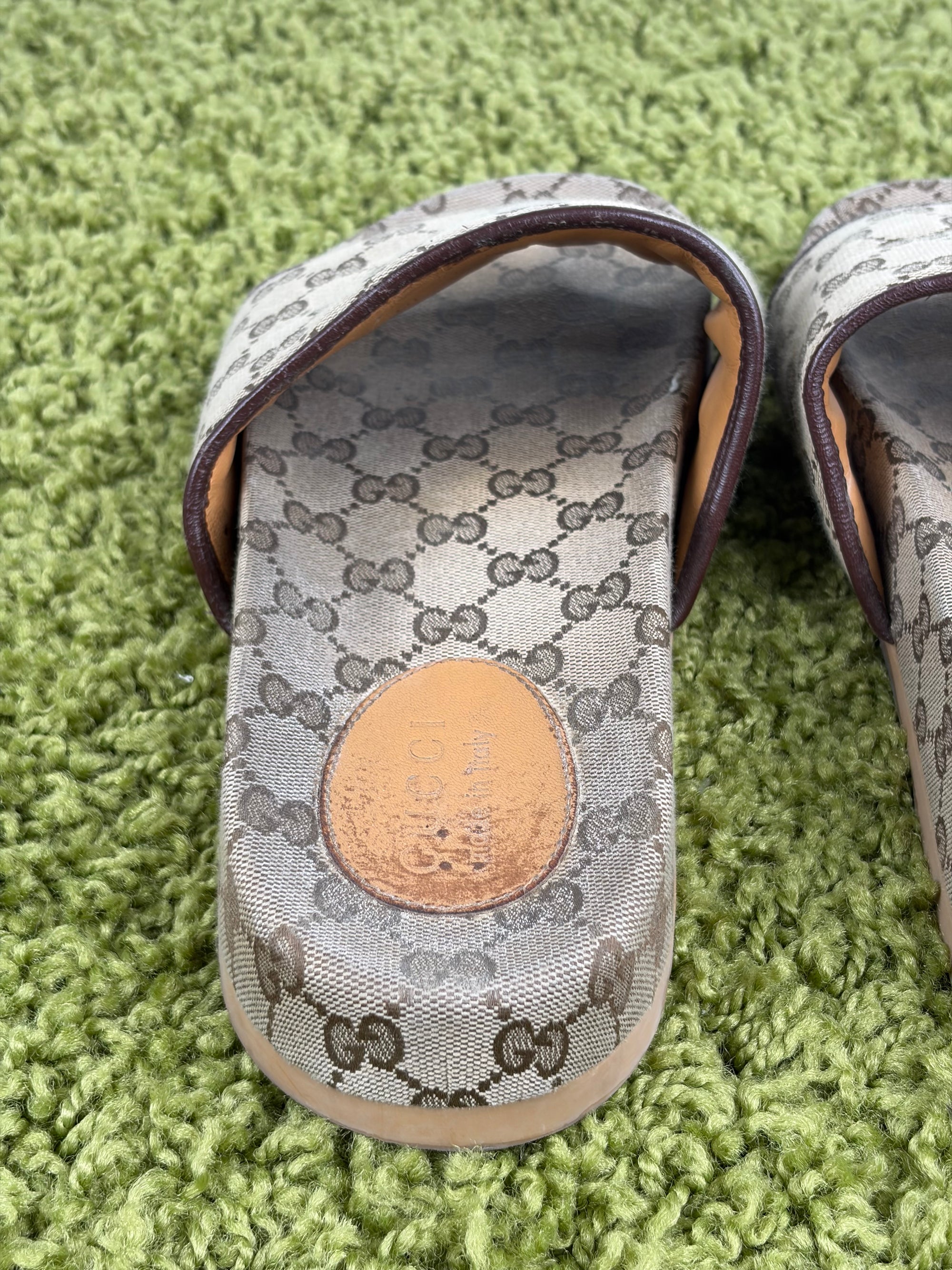 Sandali Gucci Size 10=44 beige e marroni