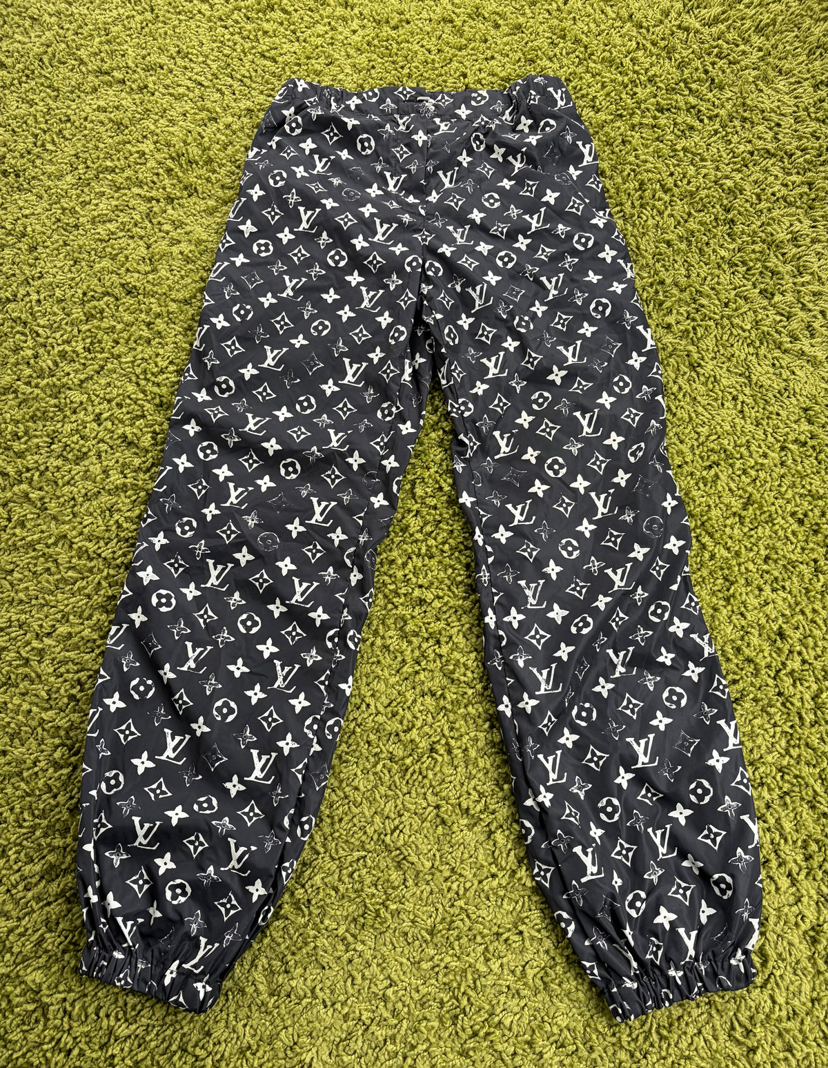 Pantalone Louis Vuitton Stencil Effect Monogram Nero 36