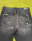 Jeans Amiri Paint Splatter Nero Multicolor 36