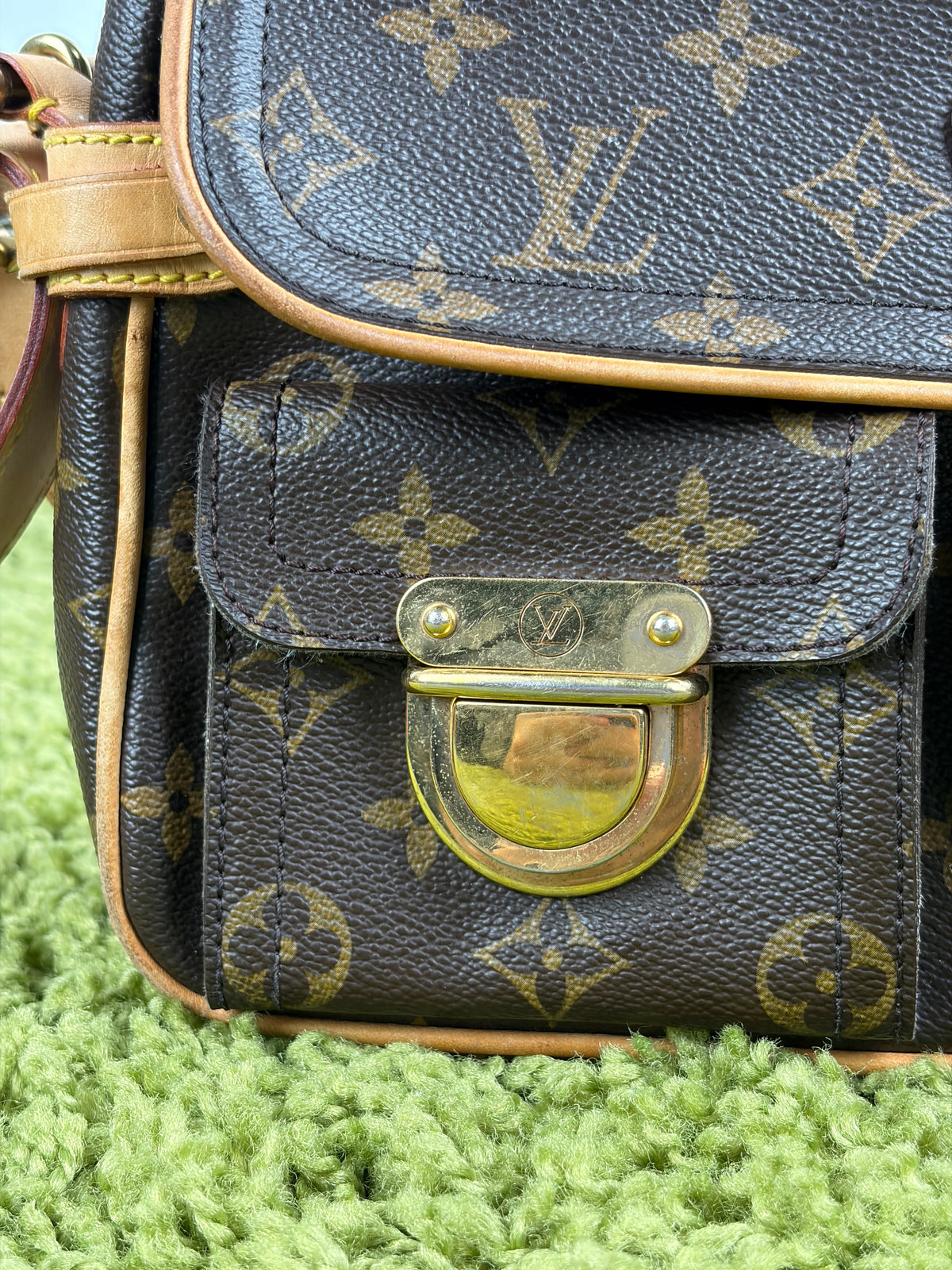 Borsa Monogram Hudson PM Louis Vuitton Marrone