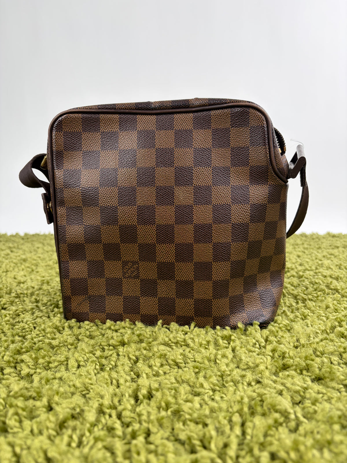 Marsupio Louis Vuitton Olav PM in tela Damier Marrone