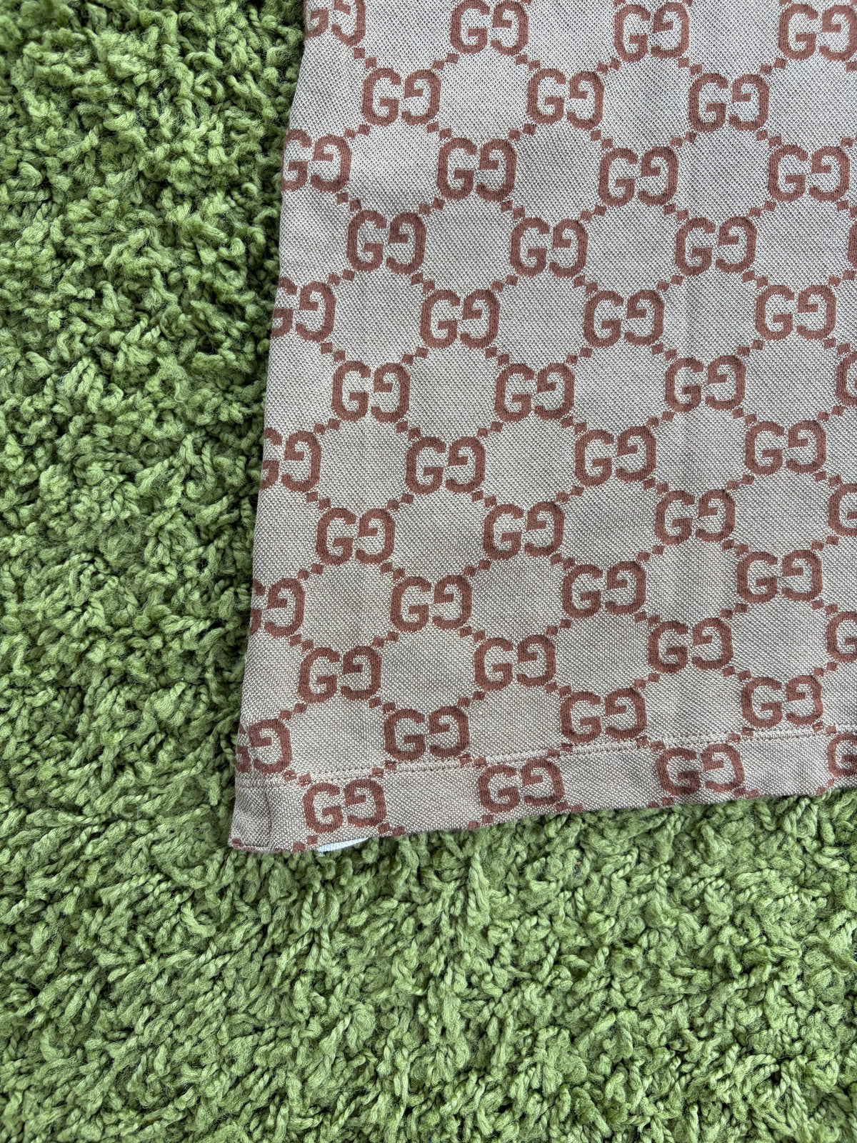 Polo Gucci in jacquard Beige XXL