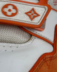 Louis Vuitton Trainer in Denim Arancione 9